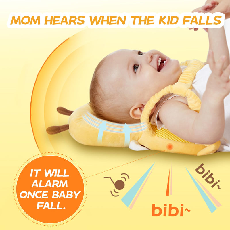 [Australia] - Baby Head Protector Backpack: Alarm Function,Adjustable and Ultra-Light(Bee) Bee 