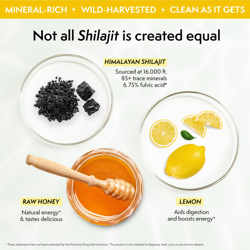 [Australia] - Pure Himalayan 400mg Shilajit Honey Sticks for Men & Women Health - Lemon Flavor | Pack of 30 Premium Energy Sticks | 75%+ Fulvic Acid | 85+ Trace Minerals | Gut Friendly & Immune Support 30 Count (Pack of 1) 