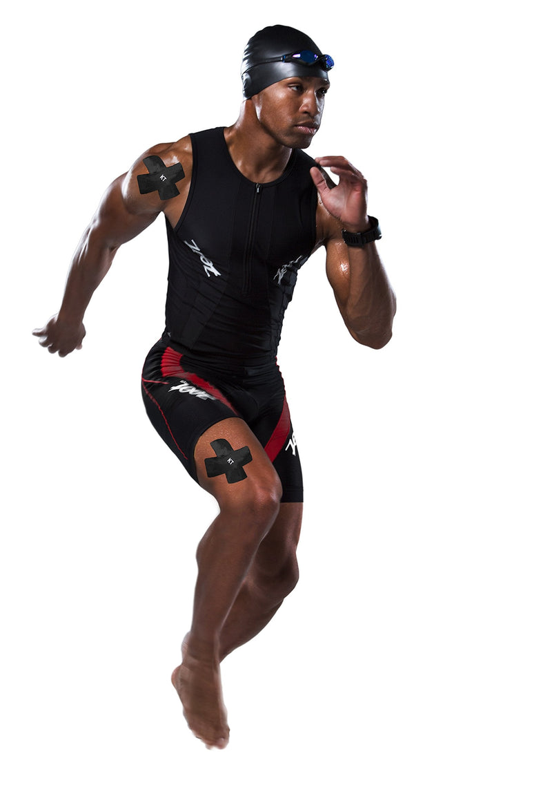 KT Tape Unisex Pro X Synthetic Kinesiology Tape, Black, XL UK