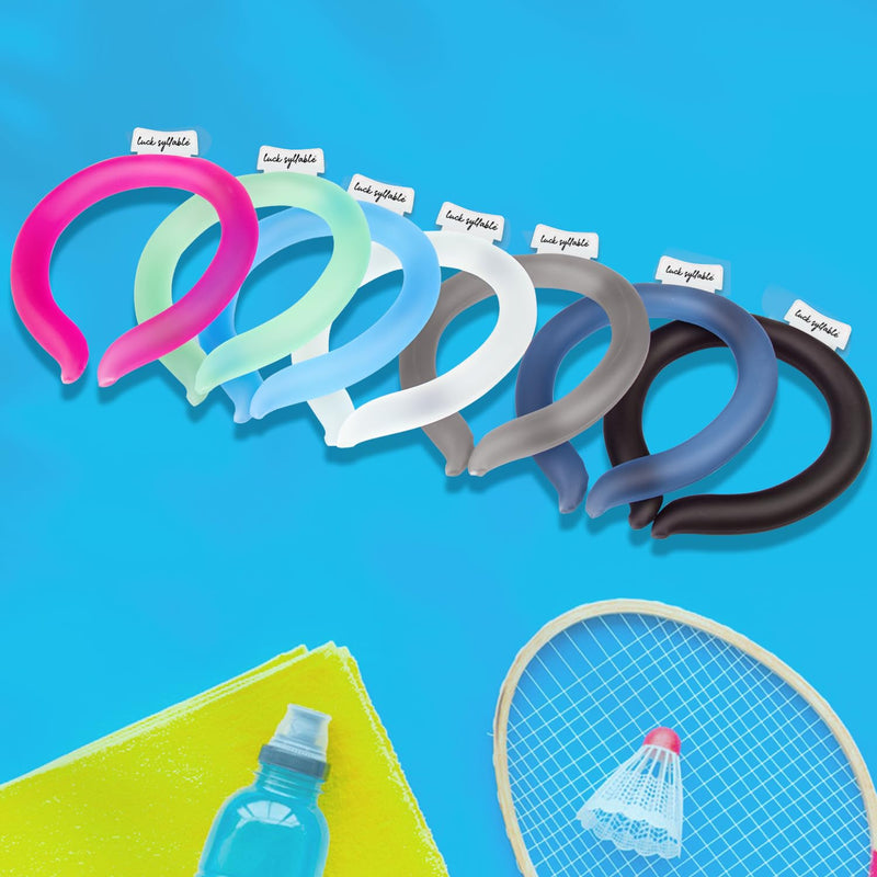 [Australia] - Neck Cooling Tube with Cold Insulated Bag, Reusable Wearable Neck Cooler Ring, Cooling Neck Wraps for Summer Heat Outdoor Indoor (Blue) Blue 
