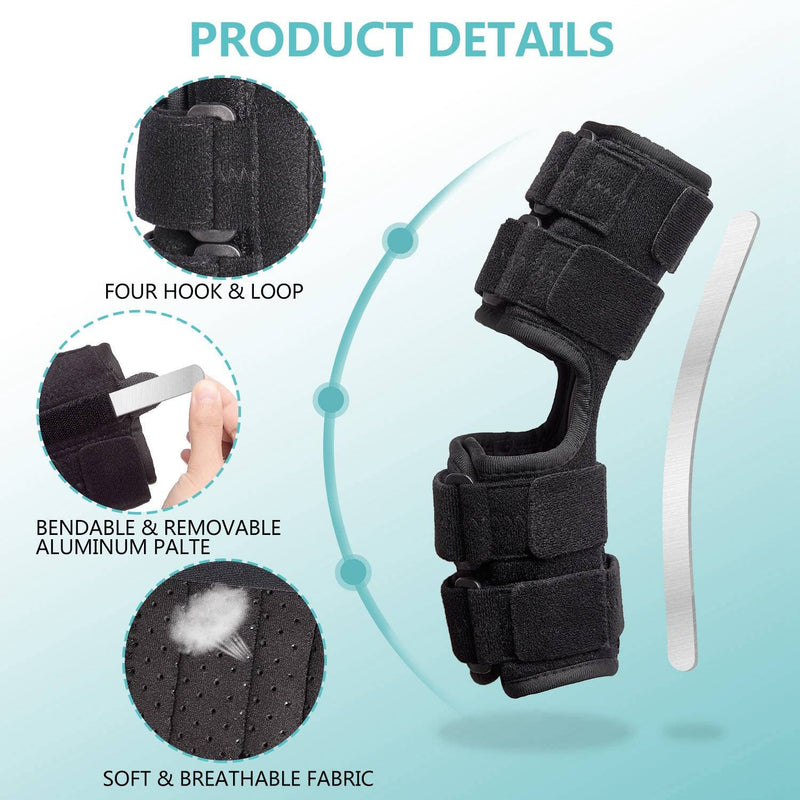 [Australia] - Elbow Brace for Ulnar Nerve Entrapment, Cubital Tunnel Brace for Sleeping, Adjustable Elbow Immobilizer for Tendonitis, Arthritis and Pain Relief, Elbow Stabilizer Brace for Men and Women(S/M) S/M 