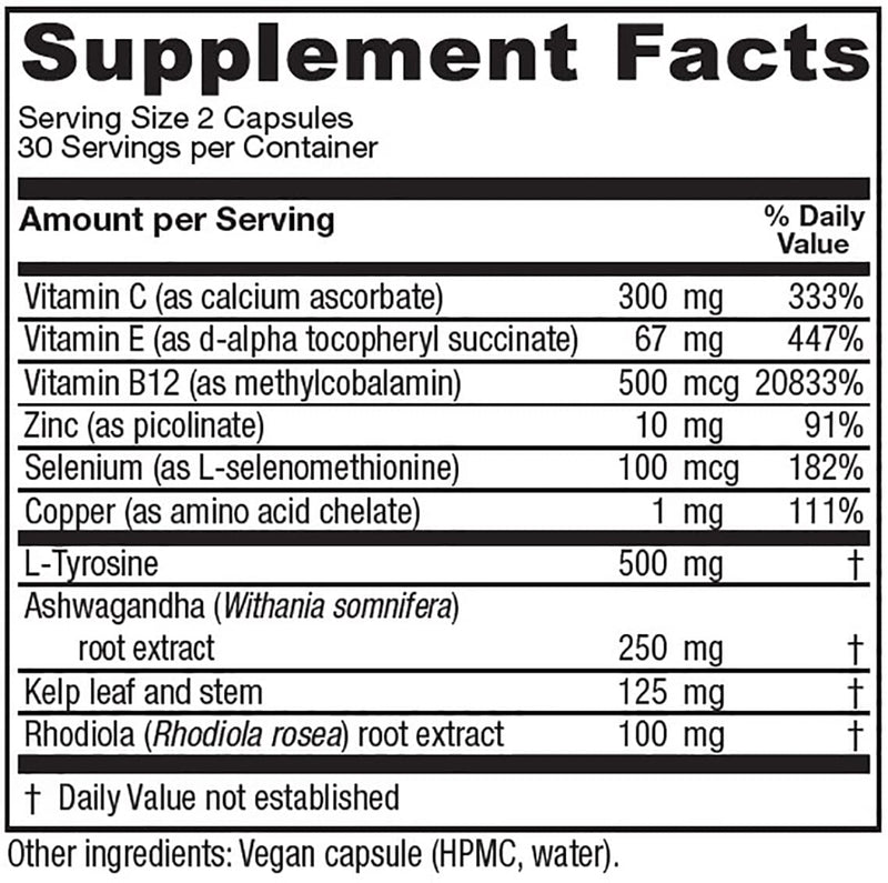 [Australia] - Vitanica ThyroFem, Thyroid Gland Support, Vegan, 60 Capsules 