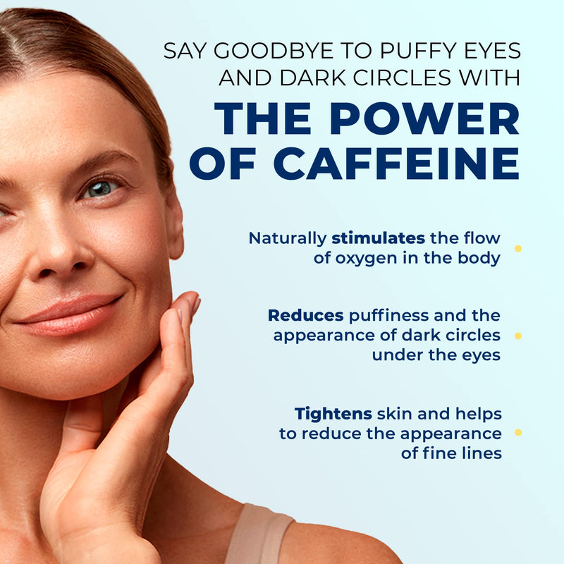 [Australia] - Niacinamide Eye Cream - Caffeine, Hyaluronic, Collagen, Retinol - for Dark Circle, Puffiness & Wrinkles - Brighten & Repair Anti Aging Balm Turquoise 