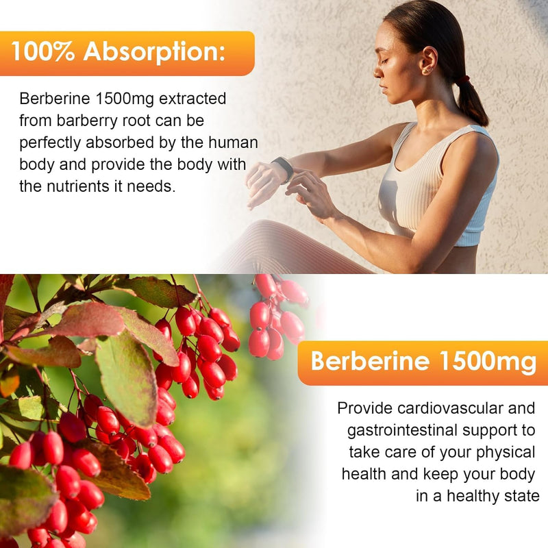 [Australia] - (2 Pack) Berberine Supplement, 1500mg Organic Berberine Liquid Drops with Ceylon Cinnamon, Bitter Melon, Sugar-Free & Vegan Supplement Supports Immune System & Gastrointestinal Care - 4 FL Oz Pineapple 