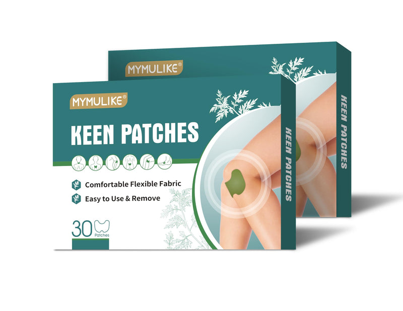 [Australia] - MYMULIKE Knee Pain Relief Plasters, Pack of 60 Pain Relief Patches Knee, Heat Plaster, Wormwood Pain Relief Plaster for Knee, Effective for Knee (60 Pieces) 