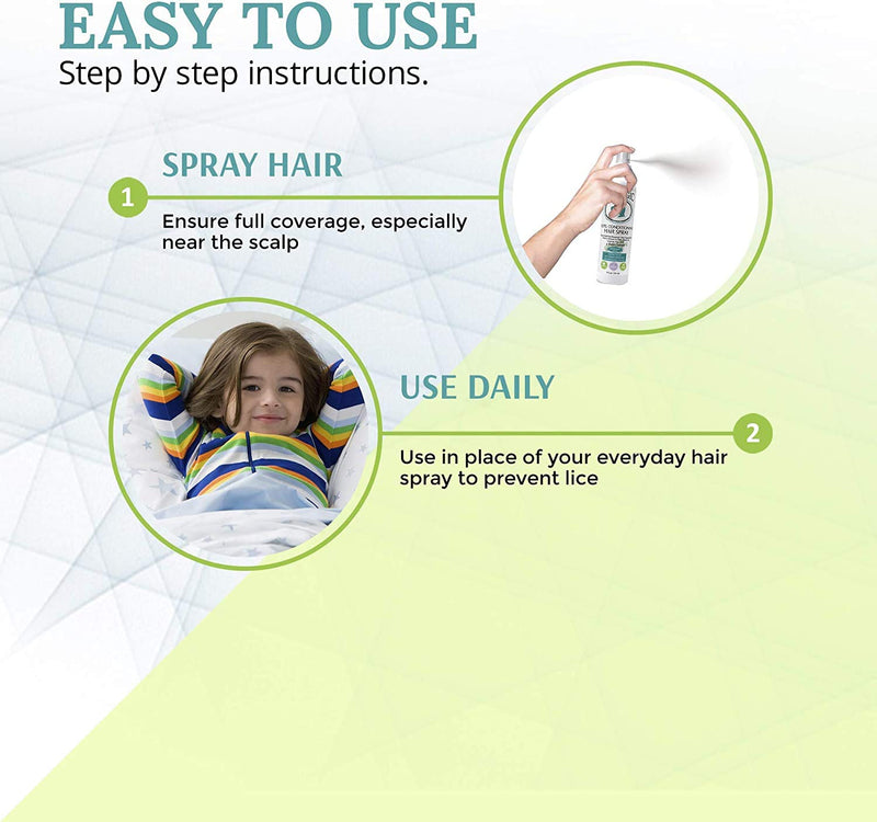 [Australia] - LiceLogic Repel Lice Prevention Hair Spray, 8oz, Rosemary Mint - Effective Against Super Lice, Terminates Eggs & Nits, Prevents & Repels Lice, Not Toxic, Naturally Derived Licezyme, No Harsh Chemicals 