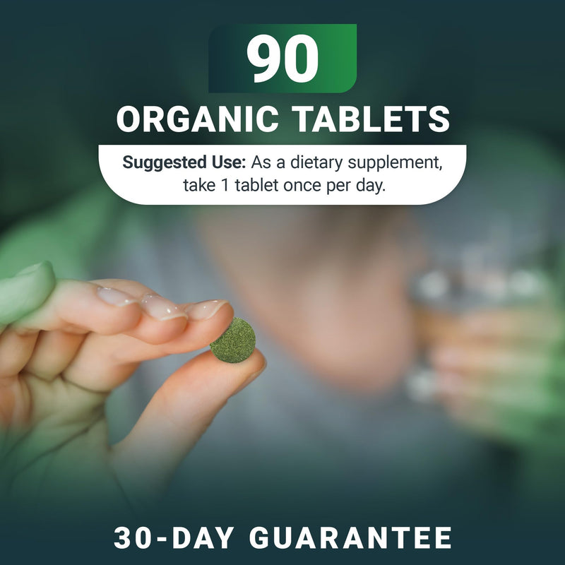 Dr. Berg's Greens Superfood Cruciferous Vegetable Tablets - Vegetable Supplements for Adults w/ 11 Phytonutrient Super Greens - Energy, Immune System & Liver Veggie Tablets - 90 Tablet Organic Cruciferous Support (90 Tablets)