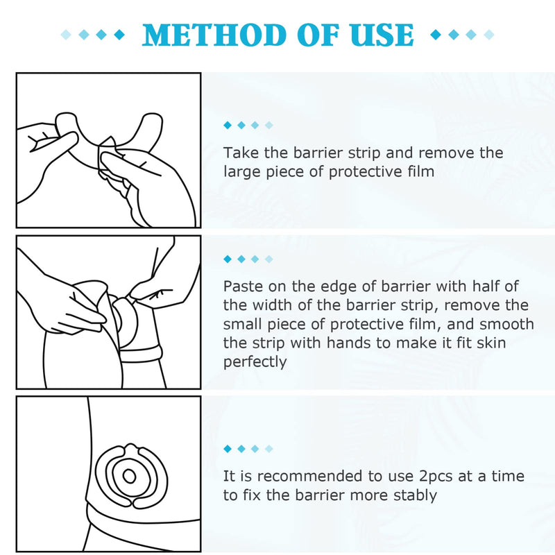 [Australia] - COHEALI Stoma Tape 20Pcs Colostomy Bag Tapes Stoma Barrier Strips Adhesive Ostomy Supplies 