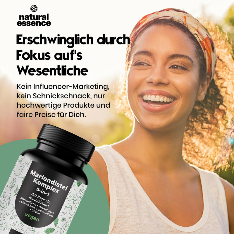 [Australia] - Milk Thistle Artichoke Dandelion Complex High Dose - 150 Capsules - 5-in-1 Liver Treatment Complex with Milk Thistle + Artichoke + Dandelion + Desmodium + Choline - Vegan Milk Thistle Complex 150 Capsules 
