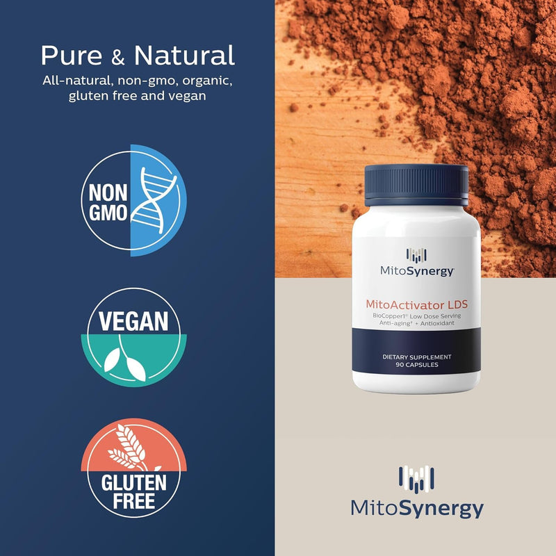 [Australia] - MitoActivator BioCopper1 (Cunermuspir) LDS - Low Dose Serving 0.1mg Bioavailable Copper - Lyme Support for Sensitive Users to minimize Herxheimer Reaction 