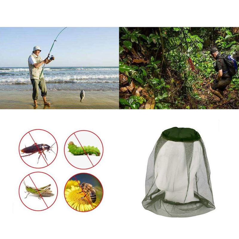 [Australia] - JINXM Pack of 4 Mosquito Head Net Fine Mesh for Beekeeping Outdoor Hiking Camping Fishing 