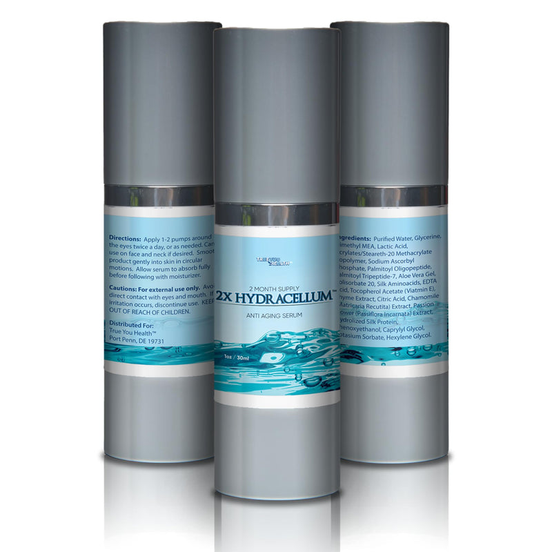 2x Hydracellum Serum - Hydrating Anti Aging Eye Serum - 2 Month Supply - Infused Vitamin C Serum with Alpha Hydroxy Acid to Improve Wrinkles, Dark Circles, & Eye Bags - Nourish, Exfoliate, Moisturize