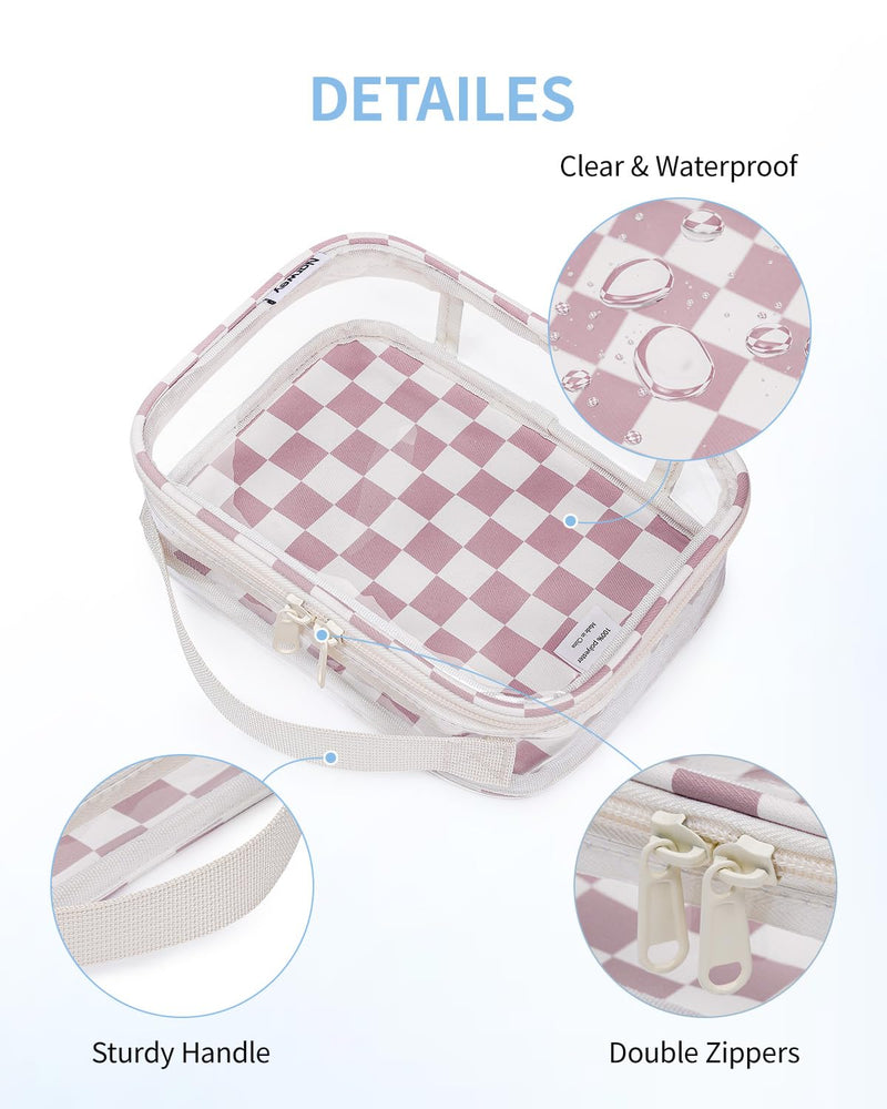 Narwey Hanging Toiletry Bag for Women with TSA Approved Clear Toiletry Bag