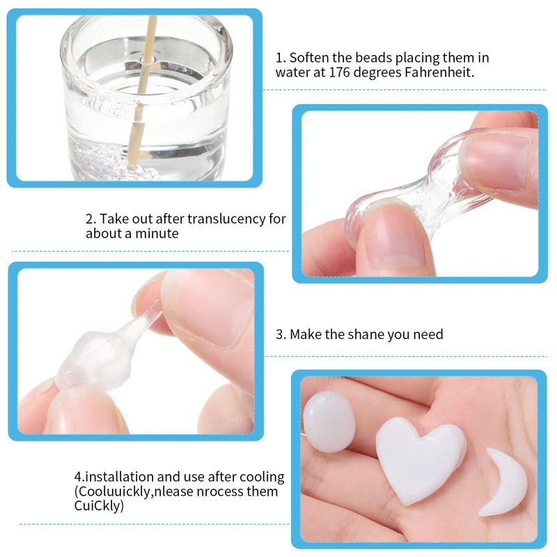 [Australia] - 100g clip-on teeth, dentures, temporary teeth, tooth repair set, do-it-yourself dentures, with 4 tools, for repairing missing and broken teeth with prosthetic veneers 