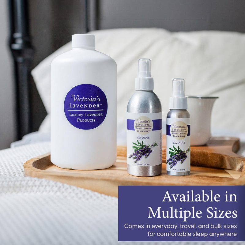 Victoria's Lavender Linen Spray - Aromatherapy Pillow Mist, 3 Pack, 8oz | Soothing Lavender Essential Oil for Bed and Pillow Comfort, Ideal Holiday Gift, Handmade in Oregon - Made in USA