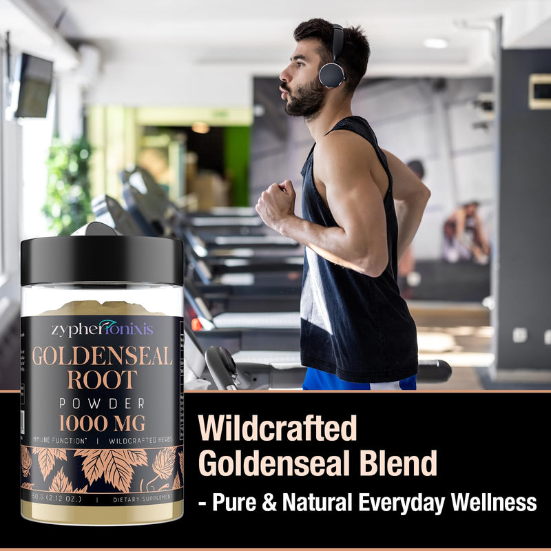 [Australia] - Wildcrafted Goldenseal Root Powder Supplement ‚Äì 1000mg Organic Goldenseal Herbal Blend with Echinacea ‚Äì Respiratory, Immune, Digestion & Skin Support ‚Äì Gluten-Free ‚Äì 60 Servings 2.12 Ounce (Pack of 1) 