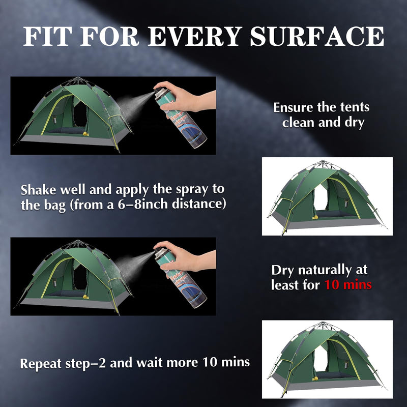 [Australia] - Outdoor Waterproof Spray, 13.5 Oz Outdoor Gear Water Shield, Tent Waterproofing Spray for Patio Furniture Against Rainy Spring and Summer Fabric Shoes Spray for Protection-1 Pack 1 