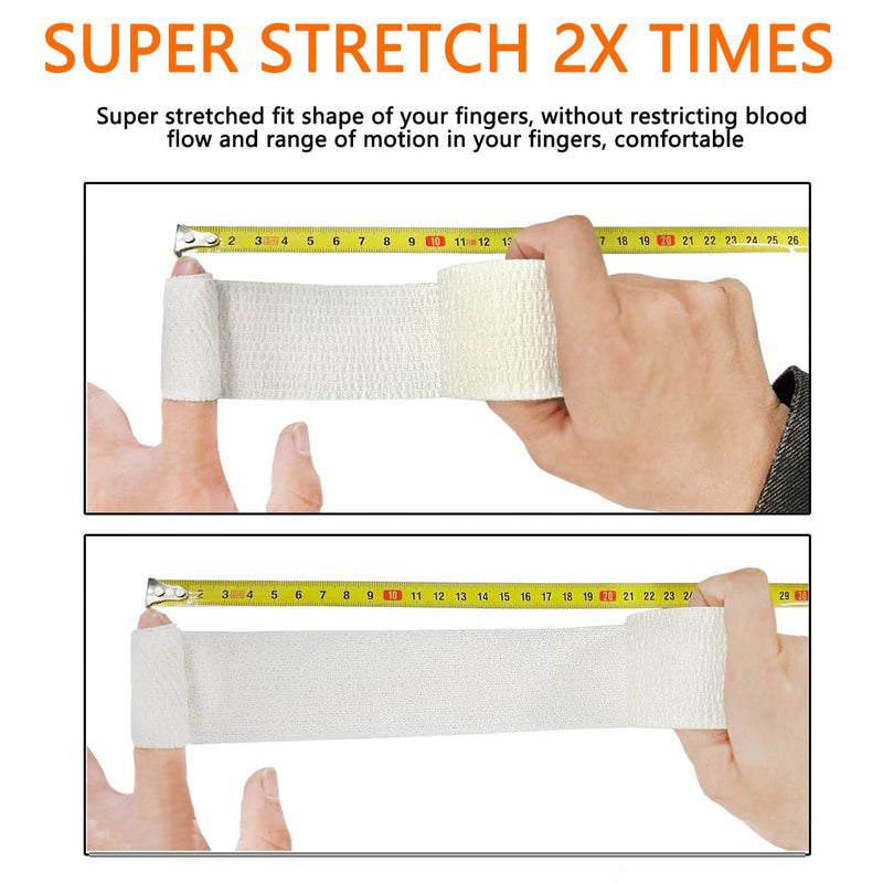 ANAMPION Weightlifting Hook Grip Tape 4 Roll 23ft/Roll Comfortable & Stretchy Athletic Thumb Tape for Weight Lifting & Cross Training Gym Workout Tape - Protect Thumb, Wrist & Finger MIX-1.5"-4Roll