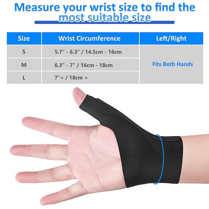 [Australia] - Thumb Wrist Brace Copper Compression Stabilizer Thumb Support Spica Splint for Carpal Tunnel, Arthritis, Tendonitis and TFCC Pain Relief - Women & Men - Fits Left or Right Hand - Breathable, Soft and Medium 