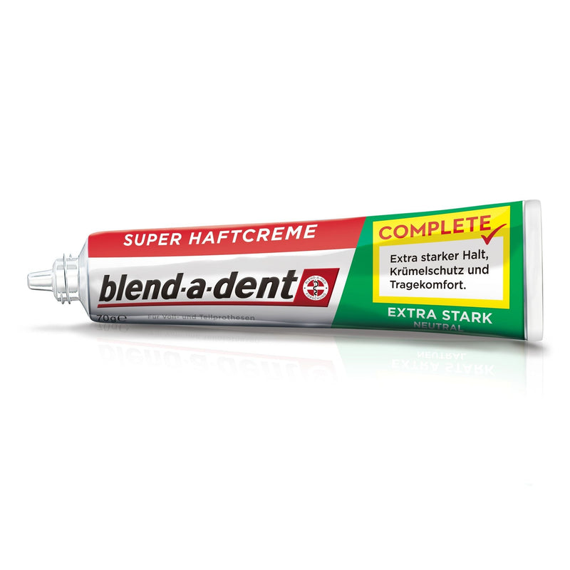 [Australia] - Blend-a-dent COMPLETE NEUTRAL super adhesive cream, pack of 3 (3 x 47 g) extra strong neutral 