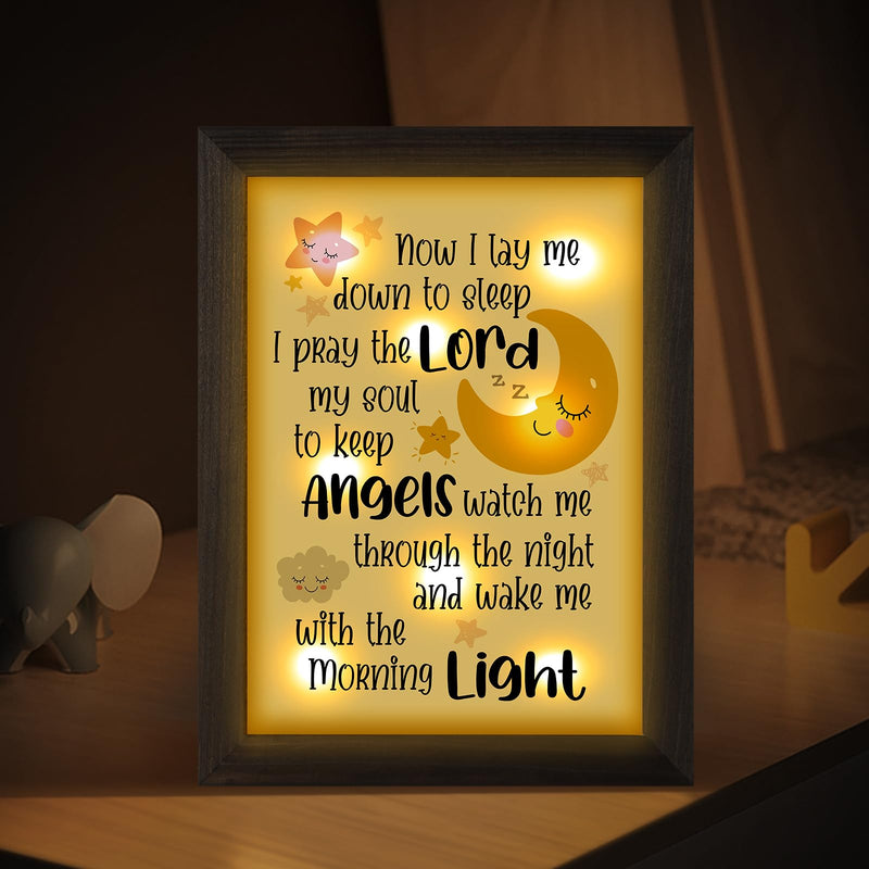 [Australia] - Baptism Gifts for Girl Boy - Baby Baptism Gifts for Girl Boy, Baby Christening Gifts for Girls and Boy,Nursery Decor Night Light - Now I Lay Me Down to Sleep 