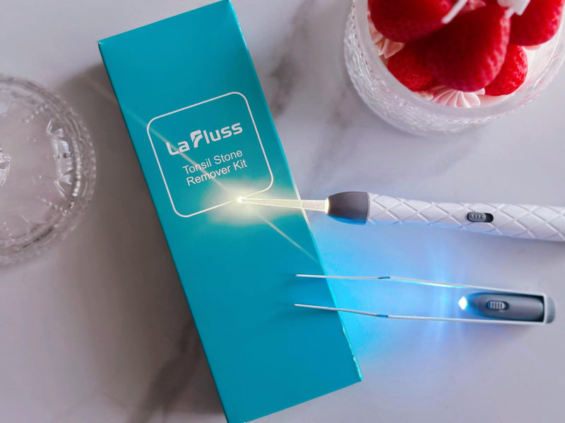 [Australia] - La River Kit Tonsil Stone Remover Tonsil Stones Removal Tonsil Stone With LED Light 