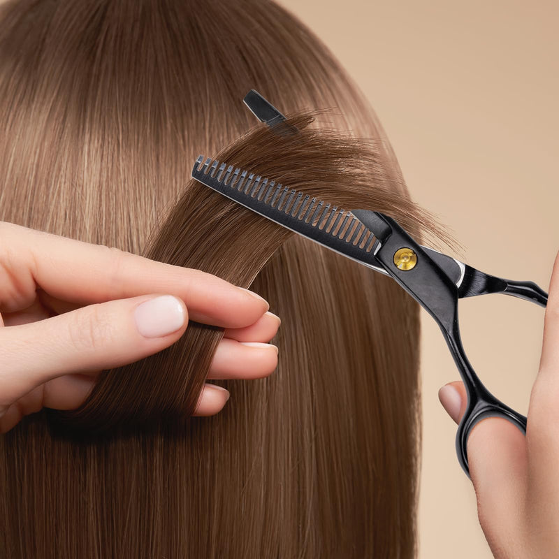 [Australia] - Hairdressing scissors set, 6.7 inch hair cutting scissors, hair scissors, thinning scissors set, professional hair cutting scissors for women, men, children, pets, hairdressing accessories for hair and beard, hairdressing cape, comb 