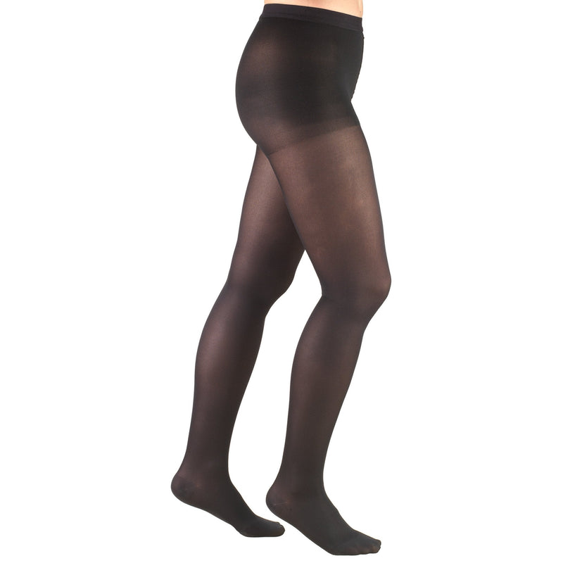 [Australia] - Truform Women's Compression Pantyhose, 20-30 mmHg, Opaque Hosiery Support Shaping Tights, Black, Medium 