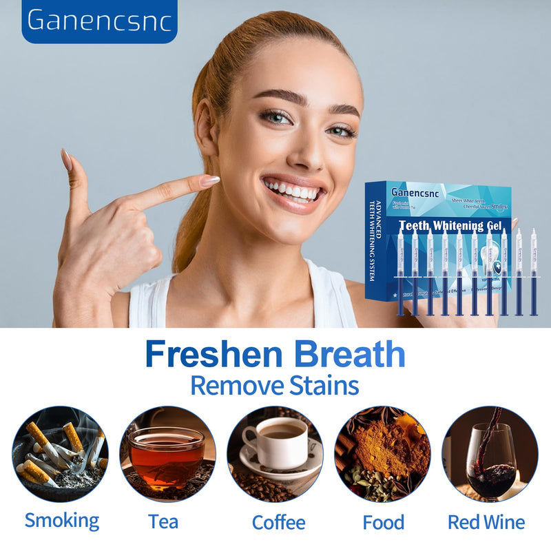 [Australia] - 10-Pack Teeth Whitening Gel Refills - Gentle 35% Carbamide Peroxide Formula - Compatible with Teeth whitening Kit,No Sensitive Teeth Whitener 