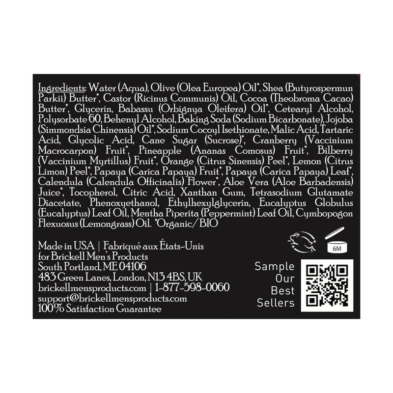 [Australia] - Brickell Men's Smooth Brushless Shave Butter for Men, Natural and Organic Smooth Shaving Butter to Fight Nicks, Cuts and Razor Burn, 5 Ounce, Scented 5 Ounce (Pack of 1) 
