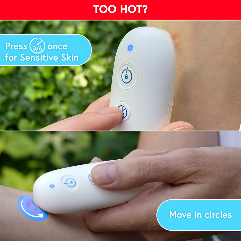 [Australia] - iProven Bug Bite Heat Treatment Device, 3-Second Itch Relief, Dual Modes for Sensitive & Normal Skin ‚Äì Natural Itch Relief for Mosquito & Insect Bites 