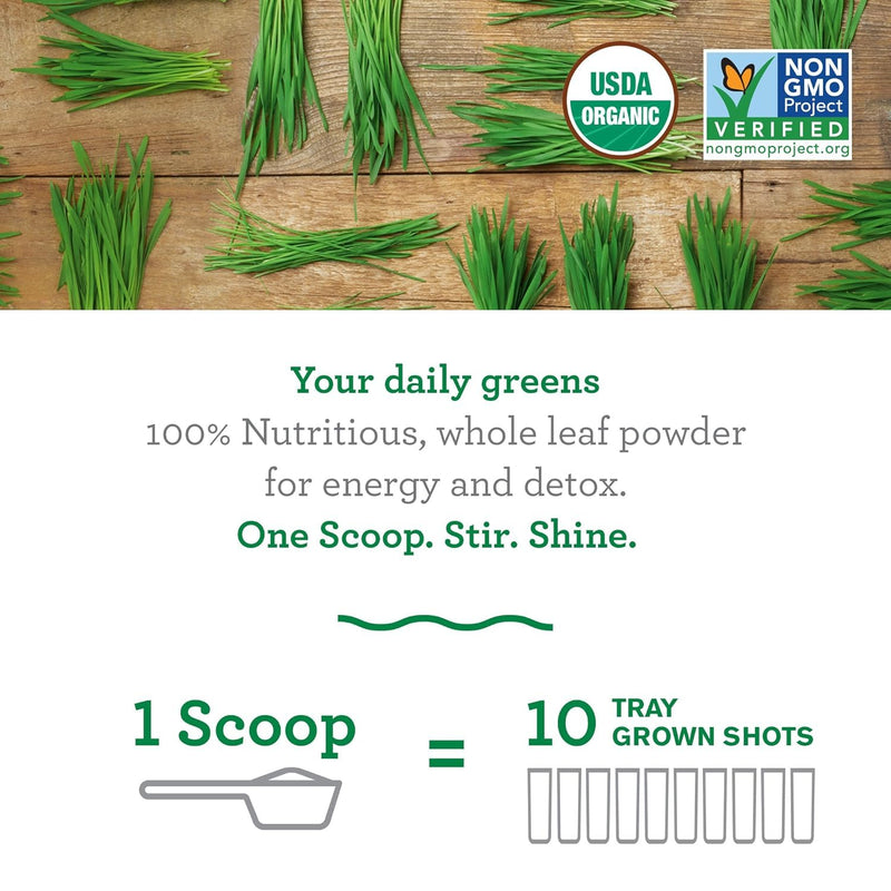 [Australia] - Amazing Grass Wheat Grass Powder: 100% Whole-Leaf Wheat Grass Powder for Energy, Detox & Immunity Support, Chlorophyll Providing Greens, 30 Servings 8.5 Ounce (Pack of 1) 