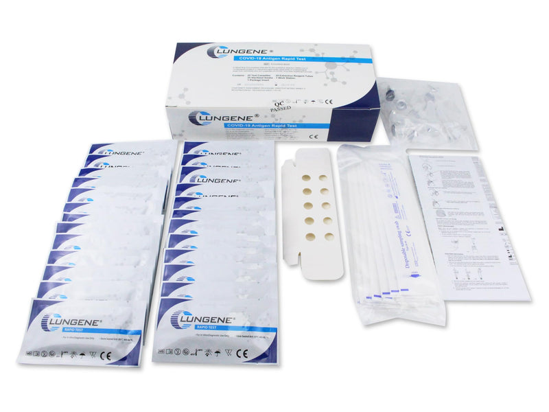 [Australia] - 25 x Clungene Corona rapid test self-test, corona tests nose antigen rapid test, COVID-19 antigen rapid test, Covid 19 antigen rapid test + e-book (about health) 