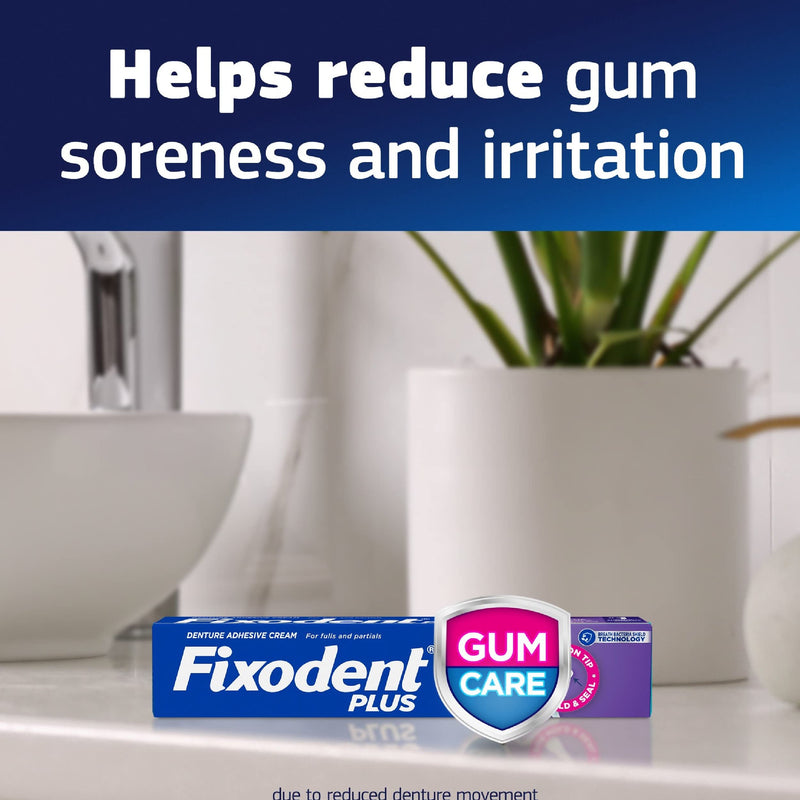 [Australia] - Fixodent Plus Denture Adhesive Cream 2 oz (Pack of 3) 