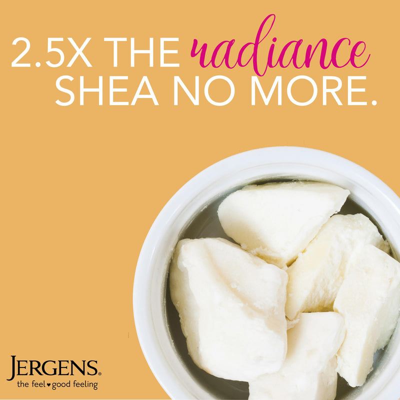 Jergens Shea Butter Body Lotion, Deep Moisturizer for Dry Skin, 26.5 fl oz | Enriching Hand and Body Lotion, Vitamin E, Extremely Dry Skin Relief, 2.5X More Radiant Skin, Deep Conditioning 26.5 Fl Oz (Pack of 1)