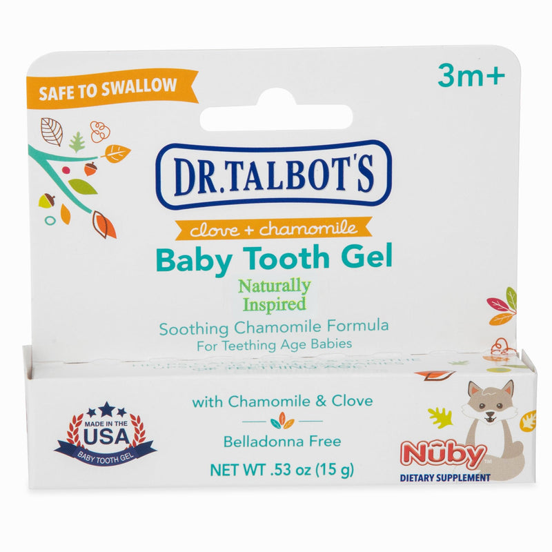 [Australia] - Dr. Talbot's Baby Tooth Gel for Sore Gums, Naturally Inspired, 2 Pack, Each 0.53 oz, benzocaine Free, Belladonna Free Day Time 0.53 Ounce (Pack of 2) 