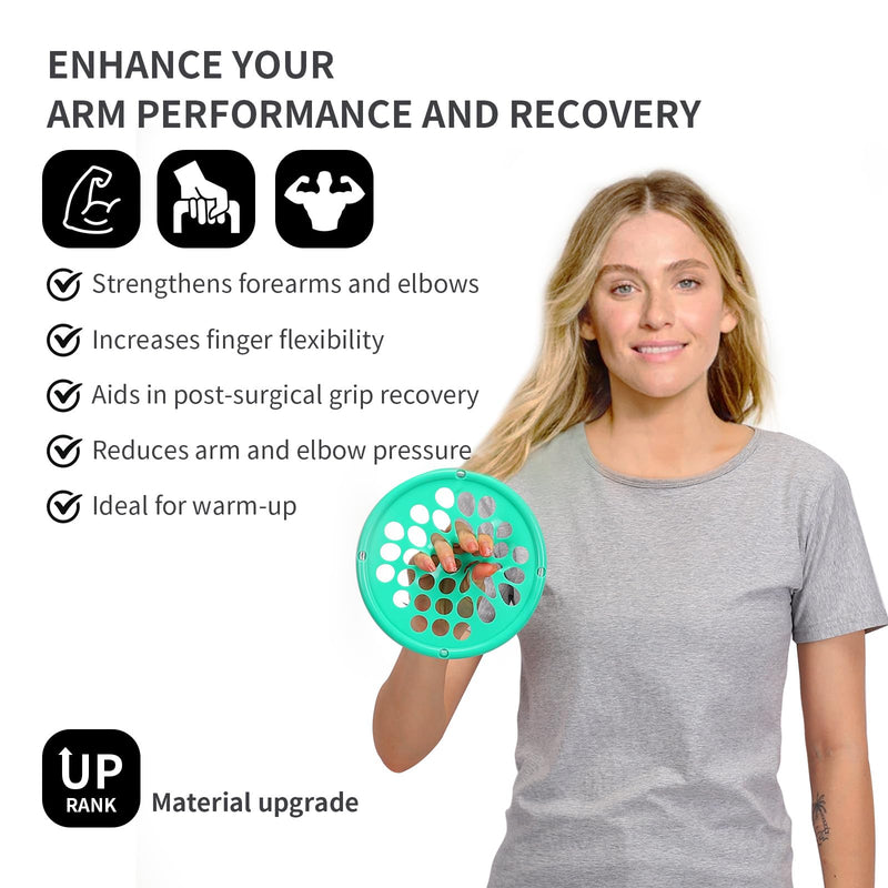 [Australia] - Hand Exercise Webs for Physical Therapy, Hand Grip Strengthener, Finger Exerciser, Portable Size, Latex Free, 7" Diameter Medium-Red 