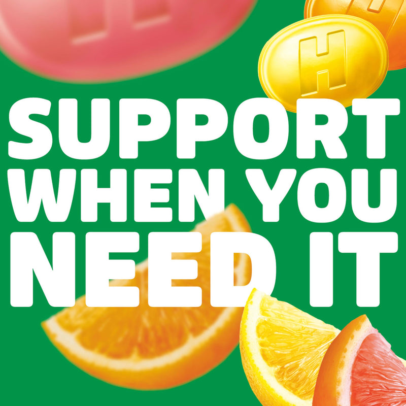 HALLS Defense Assorted Citrus Vitamin C Dietary Supplement Drops, 180 ct | Throat Drops, 20 Sticks of 9 180 Ounce (Pack of 1)