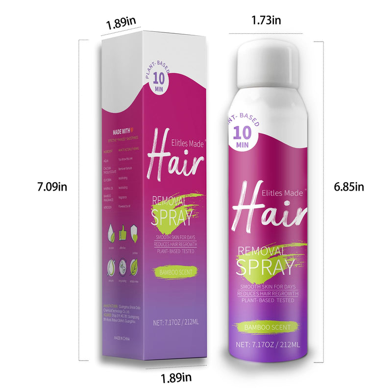 [Australia] - Hair Removal Spray, Hair Removal Cream for Women and Men, Painless Sensitive Skin Hair Remover for Bikini, Private Areas, Pubic, Body, Legs, and Underarms 7.17OZ 