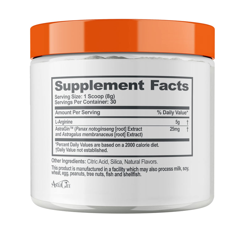 [Australia] - Genius L-Arginine Nitric Oxide Powder - Fermented L- Arginine Nutritional Supplements & Nitric Oxide Booster - Pre Workout, Natural Muscle Builder - 30 Servings, Lemon 