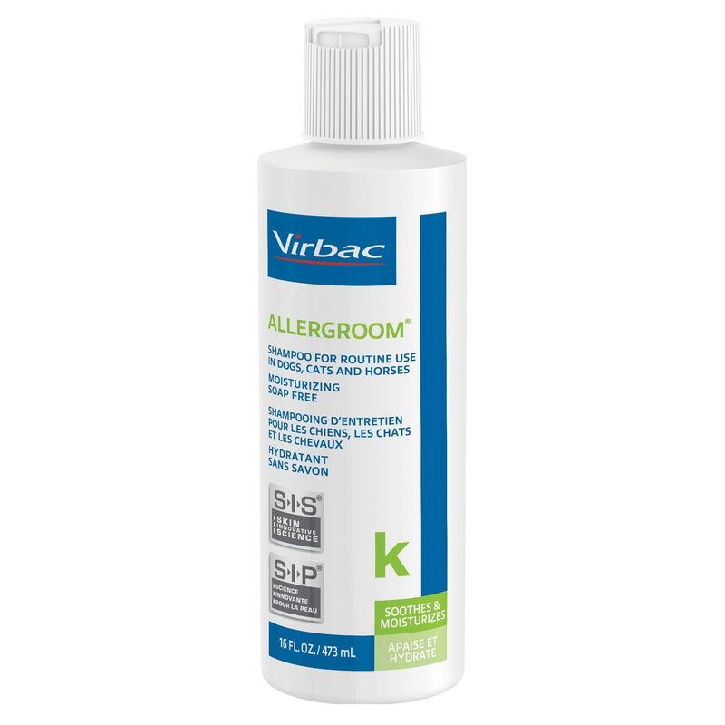 Virbac Allergroom Pet Shampoo For Dogs, Cats & Horses (16 oz) - For Normal or Dry Skin - PawsPlanet Australia