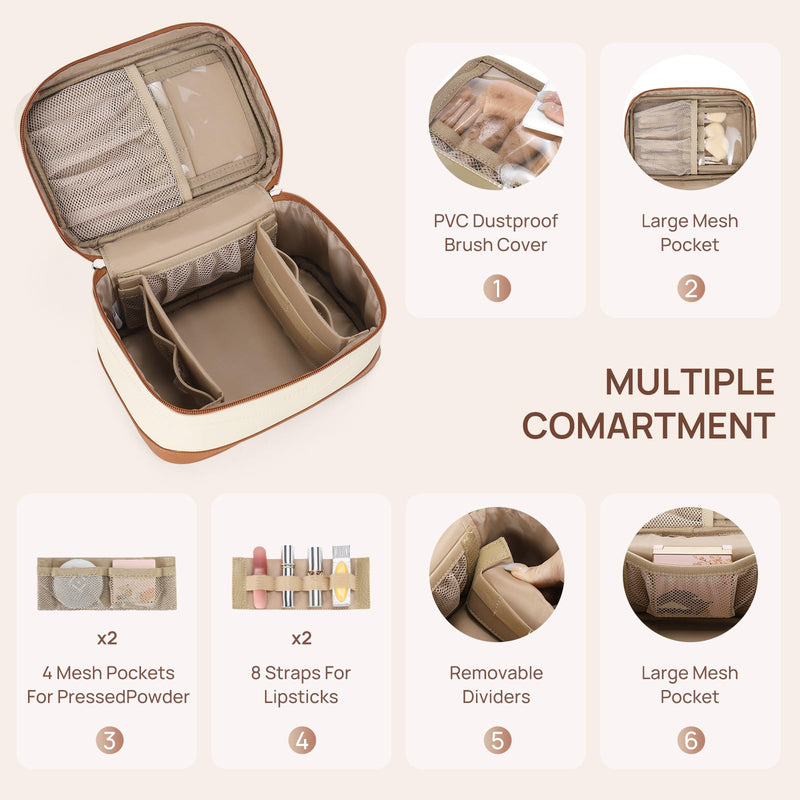 Telena Makeup Bags for Traveling, Cosmetic Bags for Women