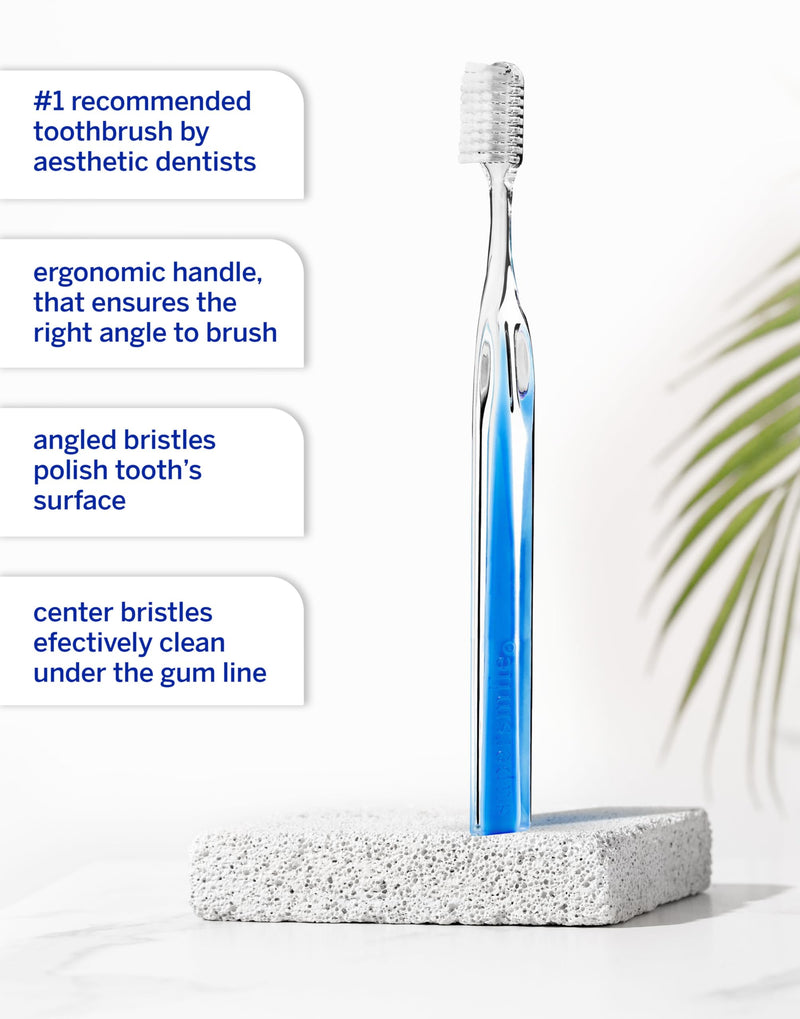 Supersmile Crystal Collection Toothbrush Blue Lapis 1 Count (Pack of 1)