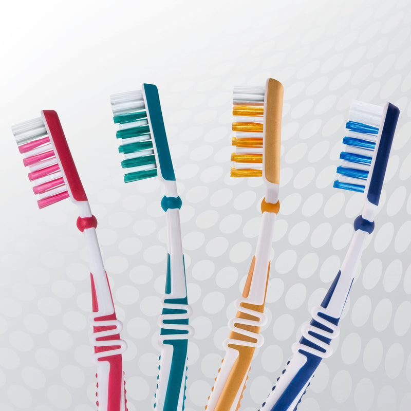 [Australia] - Dr.BEST Interdent Active toothbrush, medium, value pack (2 pieces + 1 free piece), for thorough cleaning right into the spaces between the teeth 