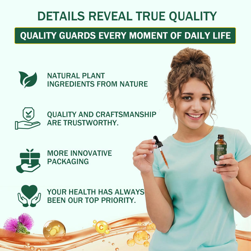 Liver Support with Choline - All Natural Liver Cleanse Detox & Repair Aid - Doctor-Formulated Liver Supplement - Liquid Herbal Supplements for Liver Health