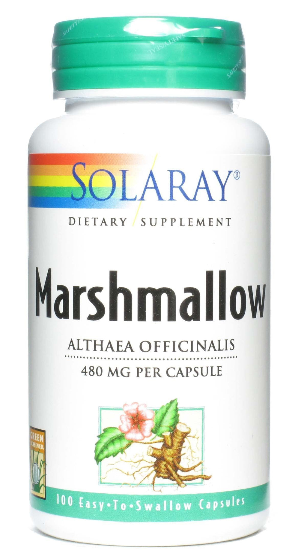 Solaray, Marshmallow Root, 100 Capsules 100 Count (Pack of 1)