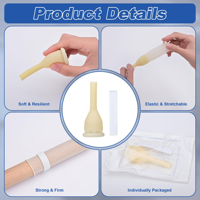 [Australia] - 20PCS 35mm Latex Condom Catheters for Men, External Condom Catheter for Incontinence Men with Adhesive Strips, Leak-Proof, Individually Wrapped 35mm-20 