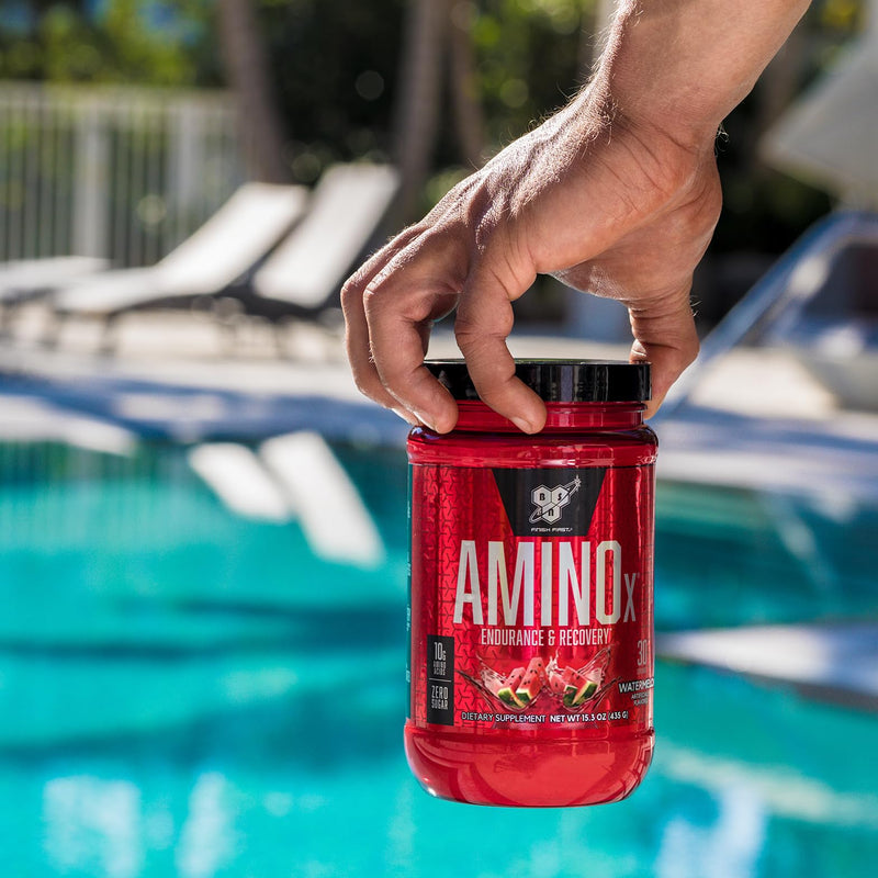 [Australia] - BSN Amino X EAAs, Muscle Recovery & Endurance, 10g Essential Amino Acids, 5g BCAAs, Zero Sugar, Caffeine Free, Watermelon Splash, 13.2oz, 25 Servings 25 Servings (Pack of 1) 