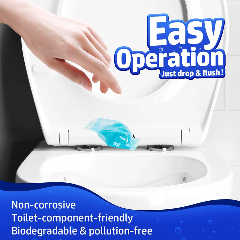 [Australia] - Vacplus Septic Tank Treatment - 24 Packs for 2-Year Supply, Bucket-Packed Septic Tank Treatment Packets, Dissolvable & Flushable Septic Tank Treatment Enzymes with Easy Operation for Wastes & Odors 