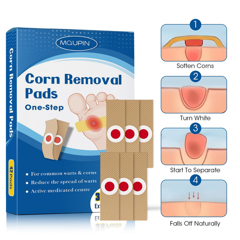 [Australia] - 38 Pcs Corn Removal Pads for Toe,Extra Strength Corn & Callus Remover for Feet & Toes for Adult and Elderly Nurses Hikers and Athletes Men and Women 